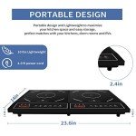Cuisunyo 1800W Double Induction Cooktop Burner