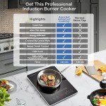 AMZCHEF 1800W Portable Induction Cooktop Burner