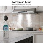 IKTCH 30" Under Cabinet Range Hood, 900 CFM