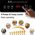 AMZCHEF 1800W Portable Induction Cooktop Burner