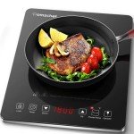 AMZCHEF 1800W Portable Induction Cooktop Burner