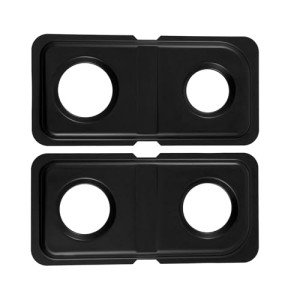 Black Stainless Steel Burner Drip Pans for GE