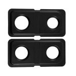 Black Stainless Steel Burner Drip Pans for GE