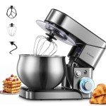 6-Speed Stainless Steel Mixer with Dough Hook