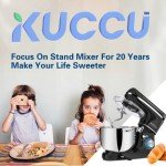 KUCCU 6.5 Qt Stand Mixer with Stainless Steel Bowl