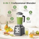 Powerful 1800W Smoothie Blender with 68 oz Pitcher
