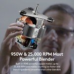 Anthter 220V 1000W Stainless Steel Blender 50oz