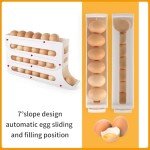 4-Tier Fridge Egg Holder and Organizer (White)
