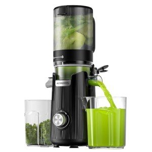ACOQOOS Cold Press Juicer with Large Feeding Chute