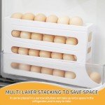 4-Tier Fridge Egg Holder and Organizer (White)