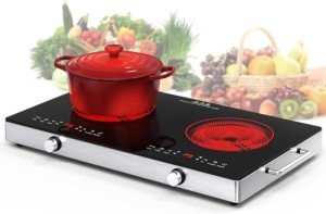 VBGK 12-Inch Electric Cooktop with Knob Control