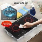 VBGK 12-Inch Electric Cooktop with Knob Control