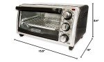 BLACK+DECKER 4-Slice Toaster Oven with Even Toast Technology