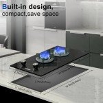 Karinear 2 Burner Gas Cooktop for Home & RV