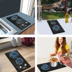 Karinear 2 Burner Gas Cooktop for Home & RV
