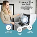RCA Portable Countertop Dishwasher for Apartments and RVs