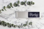 Rustic Clean Dirty Dishwasher Magnet Sign