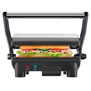 Stainless Steel Non-Stick Panini Press & Grill