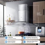 Midea 30-Inch Wall Mount Range Hood - Stainless Steel