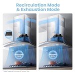 Midea 30-Inch Wall Mount Range Hood - Stainless Steel