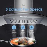 Midea 30-Inch Wall Mount Range Hood - Stainless Steel