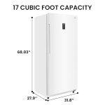 Koolatron KKUF17-W White Upright Freezer