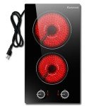 12-Inch 2-Burner Electric Cooktop with Knob Control