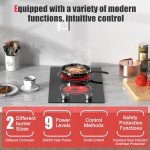 12-Inch 2-Burner Electric Cooktop with Knob Control