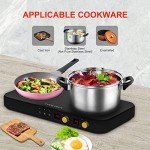 COOKTRON 2-Burner Portable Induction Cooktop with Griddle