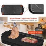 COOKTRON 2-Burner Portable Induction Cooktop with Griddle