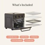 Compact 6-in-1 Air Fryer & Toaster Oven