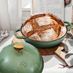 Flavehc Cast Iron Dutch Oven for Bread Baking