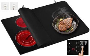 Heat Resistant Electric Stove Top Cover - Black