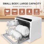 ChuMaste Portable Countertop Dishwasher with 5 Programs