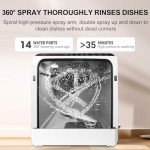 ChuMaste Portable Countertop Dishwasher with 5 Programs