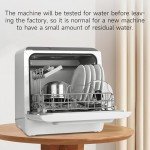 ChuMaste Portable Countertop Dishwasher with 5 Programs