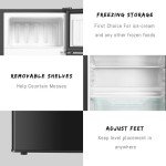 HAILANG 3.2 Cu.Ft Compact Mini Fridge with Freezer