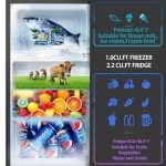HAILANG 3.2 Cu.Ft Compact Mini Fridge with Freezer