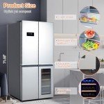 GarveeHome 21 Cu.Ft French Door Stainless Steel Refrigerator