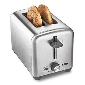 Bella Stainless Steel 2-Slice Toaster with Extra Wide Slots