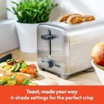 Bella Stainless Steel 2-Slice Toaster with Extra Wide Slots