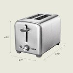 Bella Stainless Steel 2-Slice Toaster with Extra Wide Slots