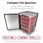 Frostronics 24-Inch Outdoor Beverage Cooler, 168 Cans