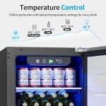 15" Stainless Steel Undercounter Beverage Refrigerator