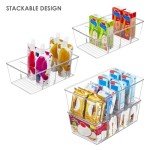 Vtopmart Clear Food Storage Organizer Bins - 4 Pack
