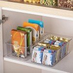 Vtopmart Clear Food Storage Organizer Bins - 4 Pack