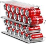 Stackable Soda Can Organizer for Fridge - 2-Pack