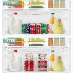 Stackable Soda Can Organizer for Fridge - 2-Pack