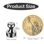 Strong Black Fridge Magnets - 12 Piece Set