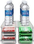 Stackable Soda Can Organizer for Fridge - 2-Pack